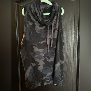 Prana Charcoal and Black Camo Tank Top
